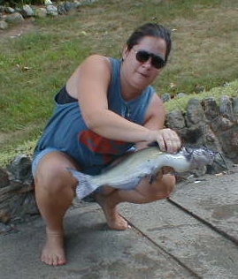 Patti Byk with 3lb.13oz. channel cat