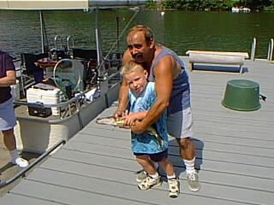 Tyler and Pop Pop with 2lbs. 11oz Pickerel