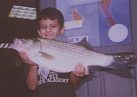 Joseph Striper 7lb 4oz striper 7-23-01